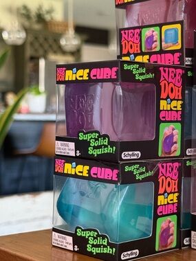 NeeDoh Nice Cube Squishy Toy - Purple